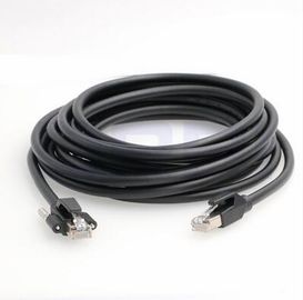 Cavo di Ethernet flessibile nero del PVC RJ45 di colore